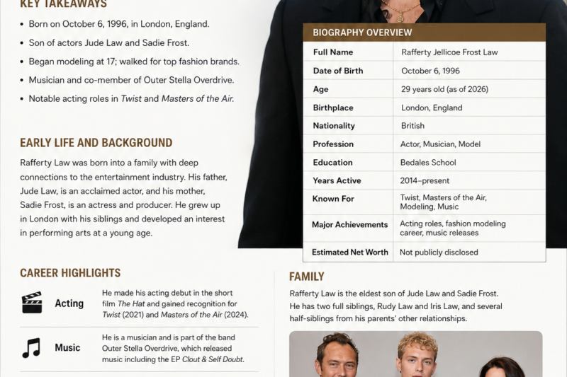 Who Is Rafferty Law? A Look at His Life and Career