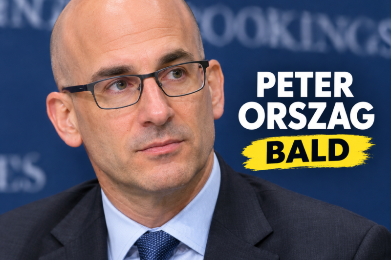 Is Peter Orszag Bald? A Look at His Hair