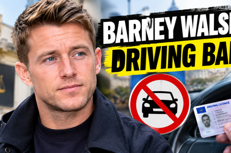 Why Did Barney Walsh Get a Driving Ban?